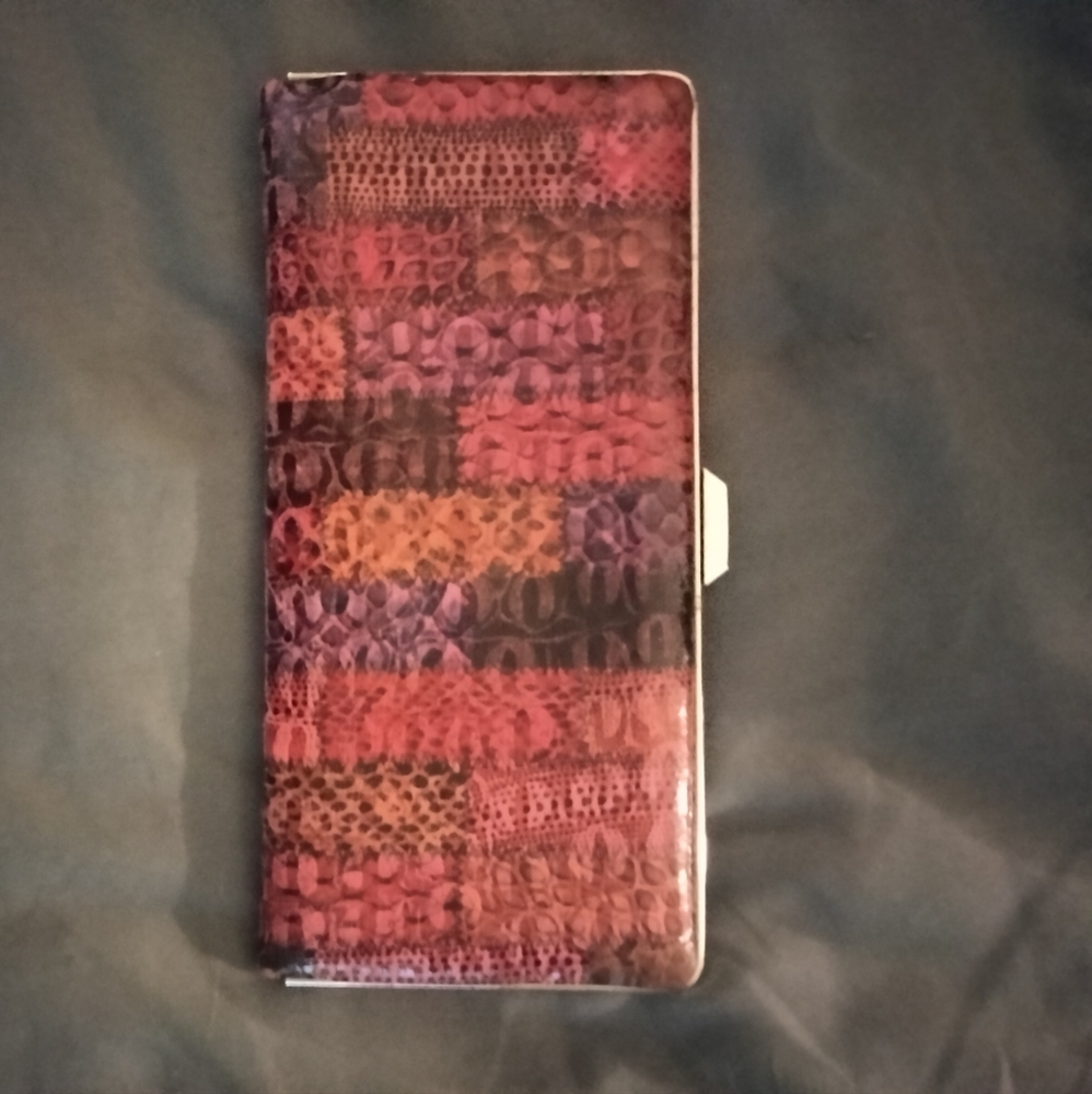 Thin Pink Flat Metal Wallet